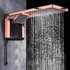 Chuveiro de Parede Elétrico Acqua Duo Preto/Rosê Gold 220v - Lorenzett