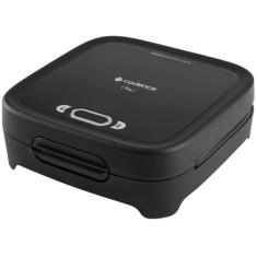 Sanduicheira Grill Cadence Preta 750W Antiaderente Click, Preto, 110V