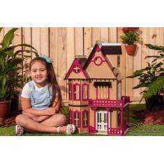  Kit Casinha Bonecas Polly Mirian + 21 Moveis E+b - Darama