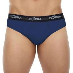 Cueca Slip Zorba 764 100% Algodão, XGG, Marinho