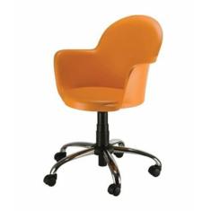 Cadeira Giratória Base Cromada Linha Polipropileno Moon - Design Offic