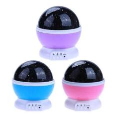 Luminária Projetor De Estrelas Cores Lua Abajour Usb - Star Master