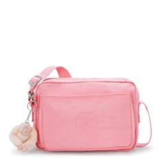 Kipling Bolsa transversal feminina Abanu média, leve, bolsa de cintura ajustável com bolsos com zíper em vários compartimentos, Blush agradável, 9.5''L x 6.75''H x 3.5''D