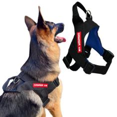 Coleira Peitoral Estriado para Cachorro - Modelo Estriado Tamanho G - 