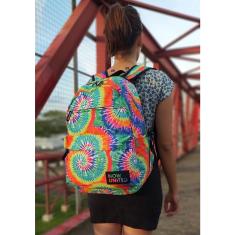 Mochila Now United Tie Dye Escolar Grande Para Notebook