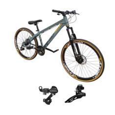 Bicicleta Vikingx Tuff 30 Aro 26 21v Cambio Shimano Dianteiro Traseiro