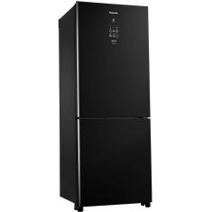 Geladeira Panasonic Frost Free 425L NR-BB53GV3B Black Glass - 110v