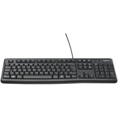 Teclado Com Fio Usb Logitech K120 Resistente Respingos Abnt2, Preto