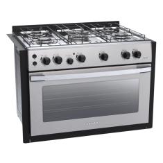Fogao a Gas de Embutir 5 Bocas Venax Gaudi Platinum GII Inox 127V