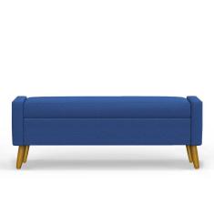 Recamier Bau Paris 1,60m Suede Azul Marinho - Inova Decor