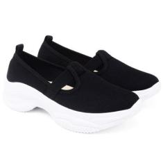 Tênis Feminino Calce Facil Confortavel e Bonito Academia e Caminhada-Feminino