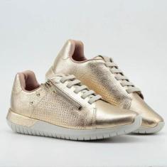Tênis Casual Usaflex Zíper-Feminino