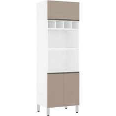 Paneleiro Perola 70 Cm Duplo Nicho Branco C/ Connect