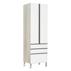 Paneleiro 70Cm Luci Legno Crema Com Branco