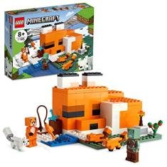 LEGO Minecraft The Fox Lodge 21178 Building Kit e Toy House Playset; Grande presente para crianças e jogadores com mais de 8 anos (193 peças)