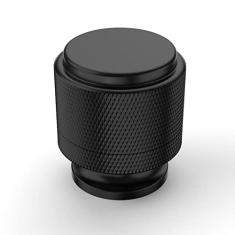 Asidrama Pacote com 10 puxadores de armário de cozinha pretos foscos - puxadores de zinco serrilhados para gavetas de cômoda