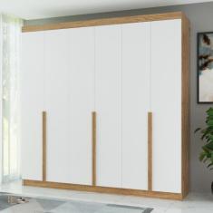 Guarda-roupa Casal 6 Portas 6 Gavetas 100% Mdf Lisboa - Móveis Meneghe