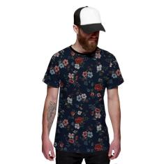 Camiseta Florida Floral Várias Cores - Di Nuevo, Preto, XXG