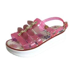 Sandália Feminina Infantil Trio De Laço moda confortável antiderrapant