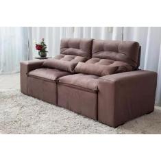 Sofá Retrátil e Reclinável 2,00m em Tecido Suede - Veneza Estofados, M