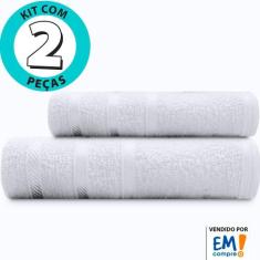 Jogo De Toalhas 2 Peças - Banho + Rosto Marcotex 100% Algodão Pop - Em