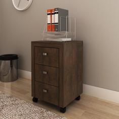 Gaveteiro 38,5x60,5cm com 3 Gavetas e Rodízio ME4108 - Tecno Mobili