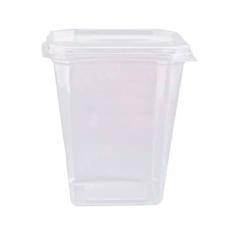 Pote Quadrado 350ml com Tampa Freezer/Microondas c/20 - Prafesta