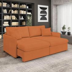 Sofá Retrátil Reclinável 3 Lugares 194cm Maili Bouclê K01 - D'Rossi - 