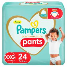 Fralda Infantil Pampers Premium Care Pants Tamanho XXG com 24 Unidades