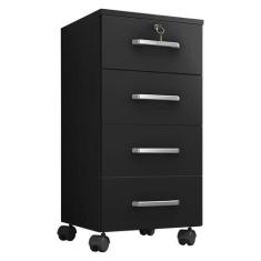 Mesa para computador com Gaveta e Gaveteiro Gávea com Chave 4 Gavetas 