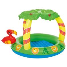 Bel - Piscina Infantil Inflável Amigo da Selva 26 Litros Coloridio