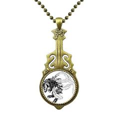 DIYthinker Obra-prima chinesa montanhas rios desenho colar antigo joia música pingente