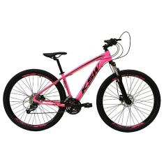 Bicicleta Aro 29 Ksw Xlt Alumínio 24v Câmbios Shimano Garfo com Trava no Ombro - Rosa