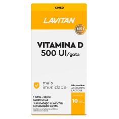 Lavitan Vitamina D 500UI Solução Gotas 10ml 10ml