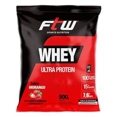 Fitoway Whey Ultra Protein - 900G Refil Morango - Ftw