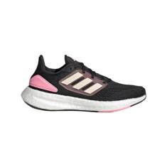 Tênis Adidas Pureboost 22 Feminino Preto e Rosa