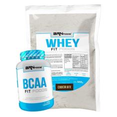 Kit Whey Protein Fit Foods 500g + BCAA Fit 100g - BRN Foods-Unissex