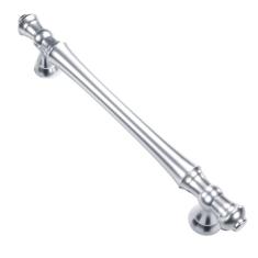 Asidrama Pacote com 10 puxadores de armário de cozinha cromados polidos de 128 mm, puxadores de armário de cozinha para puxadores de gaveta de armário