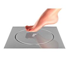 Ralo Inteligente Click 15x15 cm Inox Banheiro Veda Cheiro