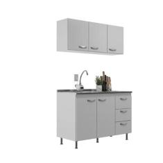 Cozinha Modulada Ipanema 2 Peças - Evidencia Moveis, Branco