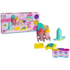 Kit Massinha Cry Babies Sorveteria Divertida  - Cotiplas com Acessório