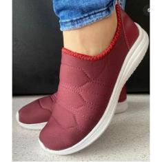 tenis meia feminino calce facil sliper-on casual leve flexível 34 ao 4