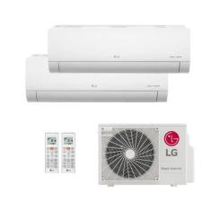 AR Condicionado Bi-Split Inverter Lg 16.000 Btus (1X Evap HW 09.000 + 1X 12.000) Frio R-32 Wi-Fi +IA