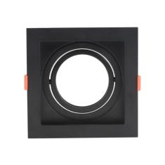 Spot de Embutir Face Recuada Direcionável AR70 Preto DS2433 Delis