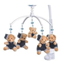 Móbile para berço musical e giratório Urso Boina Azul - Sleepbaby Móbi
