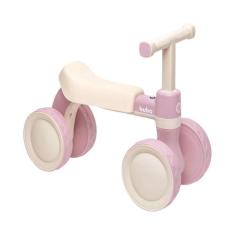 Bicicleta de Equilíbrio com Som  4 Rodas Rosa - Buba