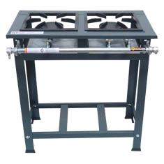 Fogão Industrial 2 Bocas 2QS Baixa Pressão P7 de Piso Metalfour