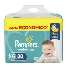 Fralda Pampers Confort Sec Tamanho XG 88 unidades