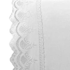 Jogo De Cama Lençol Casal Supremo Micropercal 300 Fios - Branco