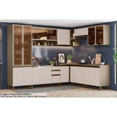 Kit de Cozinha Completa 12 Peças Connect 1 (4Aéreos+4Balcões+1Paneleir